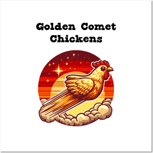 Golden Comet Chickens Posters and Art